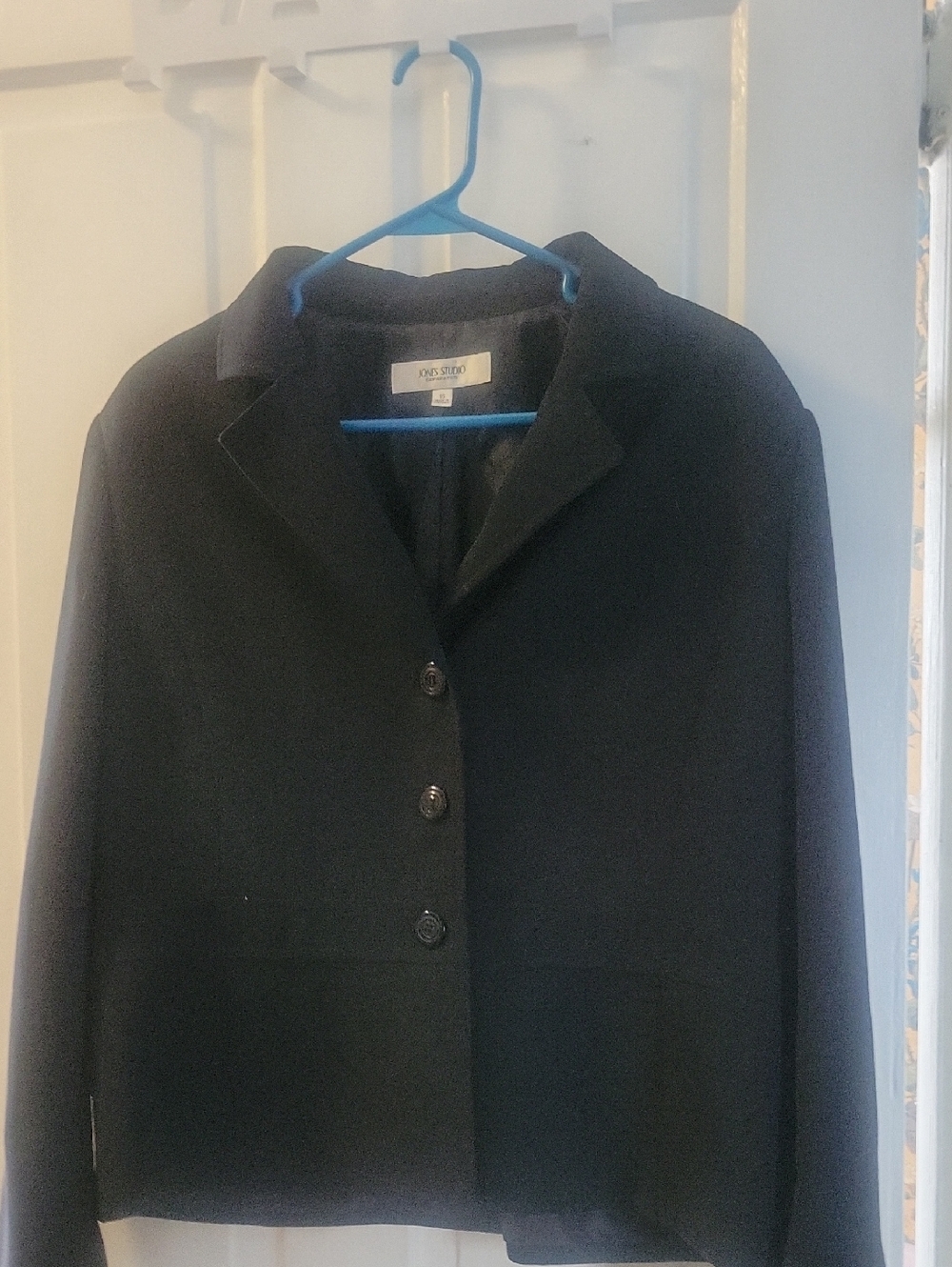 Jones New York Women's Black Tailored Button Jacket